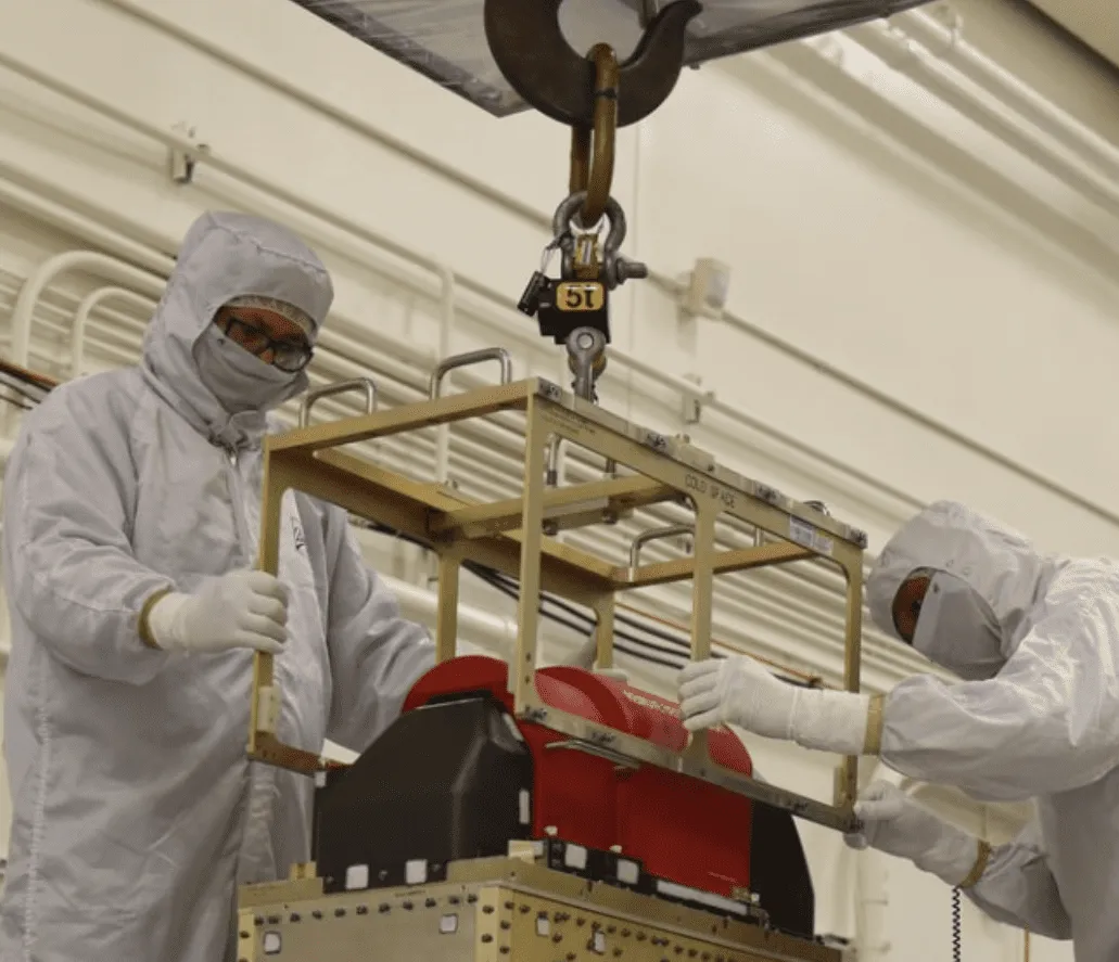 A 5-ton Eilon load cell used at Ball Aerospace on the JPSS-1 satellite